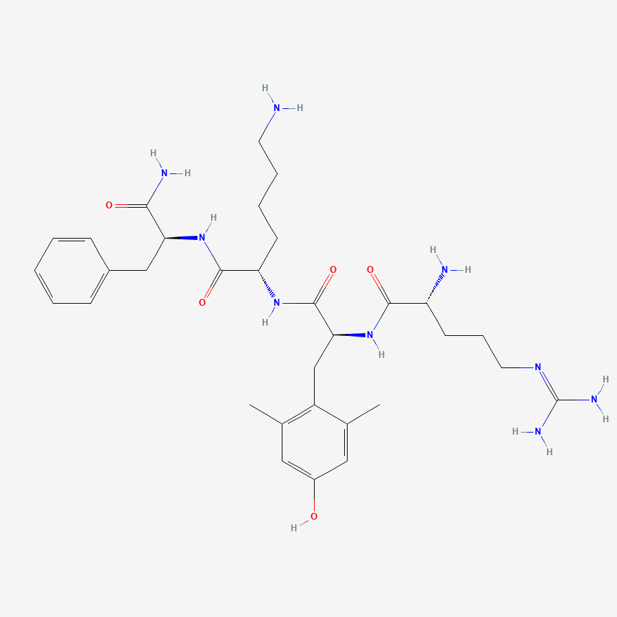 Chemical structure diagram of SS-31 (Elamipretide)